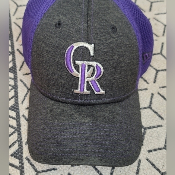 COLORADO ROCKIED GRAY BILL PURPLW MESH HAT W ADJUSTABLE CLOSURE, OSFM - Picture 3 of 10